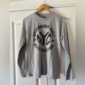 Next Level Governor’s Ball Long Sleeve Grey Tee Shirt